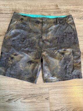 Men's Olive Camo Swim Board Shorts